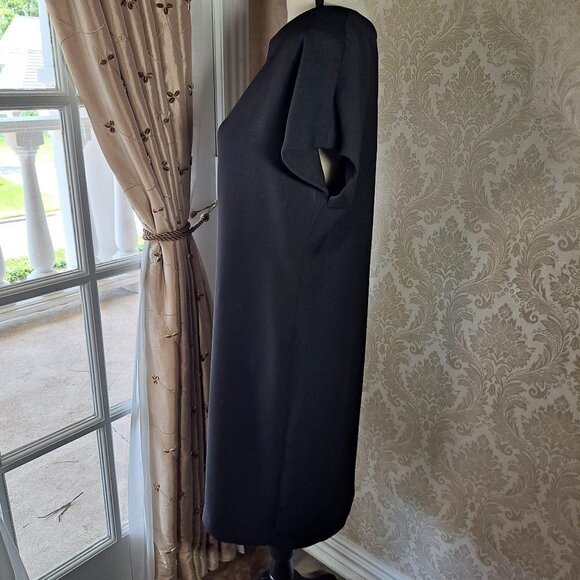 Handmade Black Shift Dress with Keyhole Back, 14/16 - See Measurements - Picture 4 of 8
